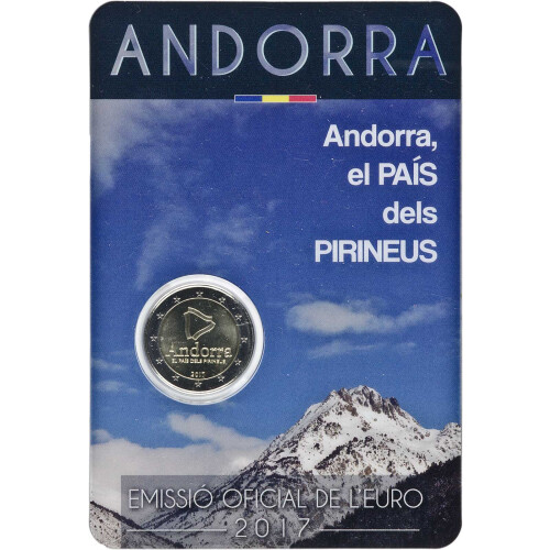2 Euro Gedenkmünze Andorra 2017 st - Land in den Pyrenäen...