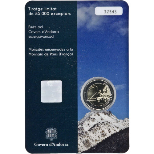 2 Euro Gedenkmünze Andorra 2017 st - Land in den Pyrenäen...