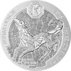 50 Francs Ruanda 2018 - 1 Unze Silber BU - Lunar: Jahr des Hundes