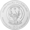 50 Francs Ruanda 2018 - 1 Unze Silber BU - Lunar: Jahr des Hundes