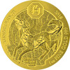 100 Francs Ruanda 2018 - 1 Unze Gold BU - Lunar: Jahr des Hundes