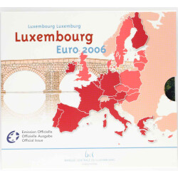 Offizieller Euro Kursmünzensatz Luxemburg 2006...
