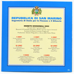 Offizieller KMS San Marino 2002 in Stempelglanz (st)