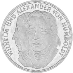 5 DM Gedenkmünze 1967 PP - Wilhelm und Alexander von...