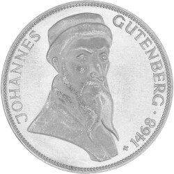5 DM Gedenkmünze 1968 PP - 500. Todestag Johannes...
