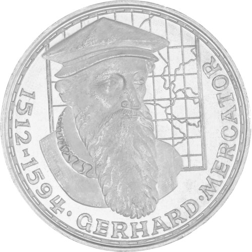 5 DM Gedenkmünze 1969 PP - 375. Todestag Gerhard Mercator
