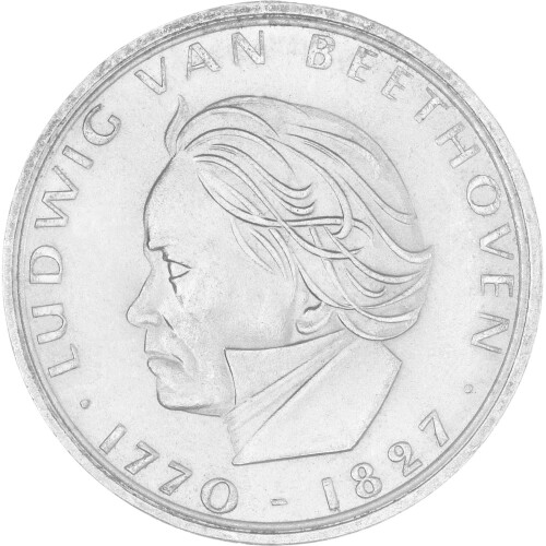 5 DM Gedenkmünze 1970 PP - 200. Geburtstag Ludwig van Beethoven