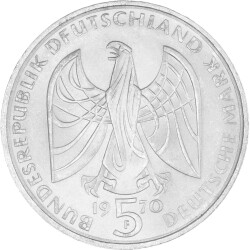 5 DM Gedenkmünze 1970 PP - 200. Geburtstag Ludwig van Beethoven