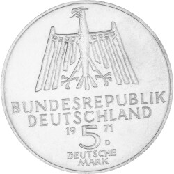 5 DM Gedenkmünze 1971 PP - 500. Geburtstag Albrecht Dürer