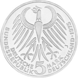 5 DM Gedenkmünze 1975 PP - 50. Todestag Friedrich Ebert