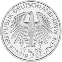 5 DM Gedenkmünze 1986 PP - 600 Jahre...