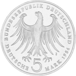 5 DM Gedenkmünze 1984 PP - 175. Geburtstag Felix...