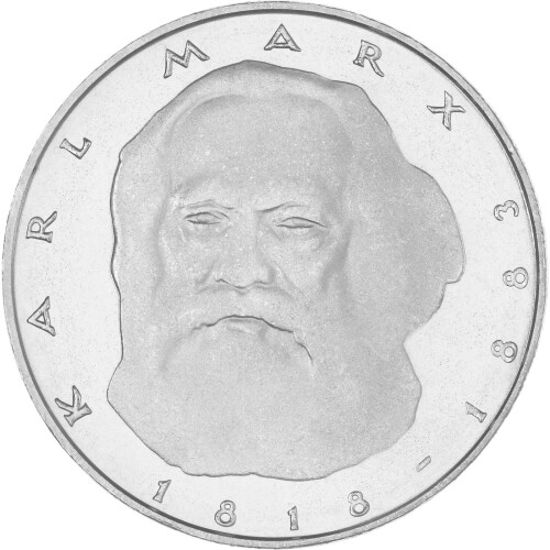 5 DM Gedenkmünze 1983 PP - 100. Todestag Karl Marx