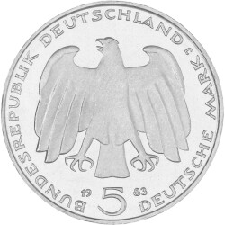 5 DM Gedenkmünze 1983 PP - 100. Todestag Karl Marx