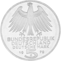 5 DM Gedenkmünze 1979 PP - 150 Jahre Dt....
