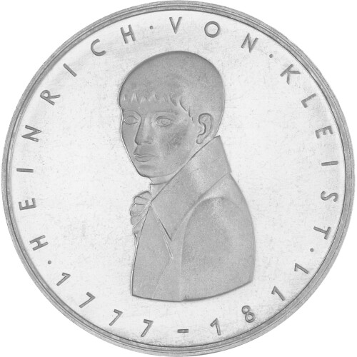 5 DM Gedenkmünze 1977 PP - 200. Geburtstag Heinrich von Kleist
