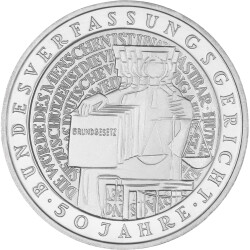 10 DM Gedenkmünze 2001 PP - 50 Jahre Bundesverfassungsgericht