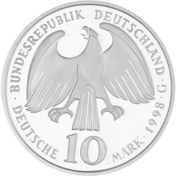 10 DM Gedenkmünze 1998 PP - 350 Jahre...