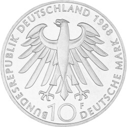 10 DM Gedenkmünze 1988 PP - 100. Todestag Carl Zeiss