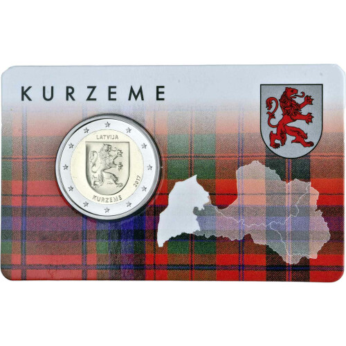 2 Euro Gedenkmünze Lettland 2017 st - Kurzeme in CoinCard