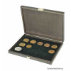 Echtholzkassette CARUS XM mit 15 quadratischen Fächern für Münzen/Münzkapseln bis Außen-Ø 40 mm