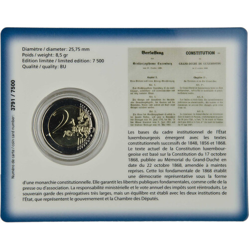 2 Euro Gedenkmünze Luxemburg 2018 st - 150 Jahre...