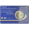2 Euro Gedenkmünze Italien 2018 st - 70 Jahre Verfassung - in CoinCard