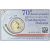 2 Euro Gedenkmünze Italien 2018 st - 70 Jahre Verfassung - in CoinCard