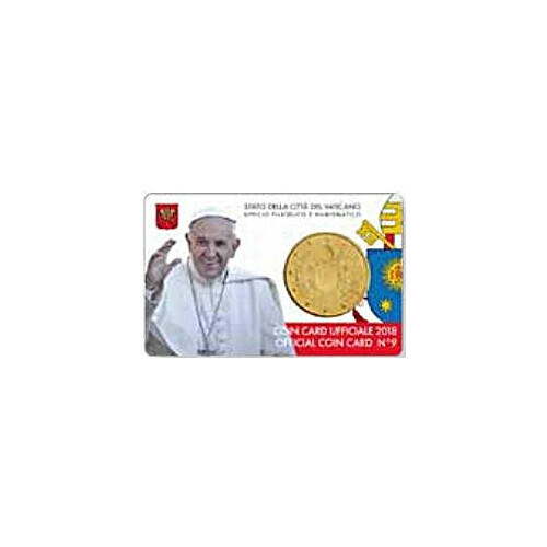 50 cent Coincard Vatikan 2018 - Franziskus - Nr. 9 