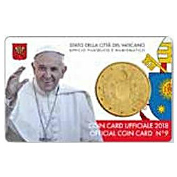 50 cent Coincard Vatikan 2018 - Franziskus - Nr. 9 
