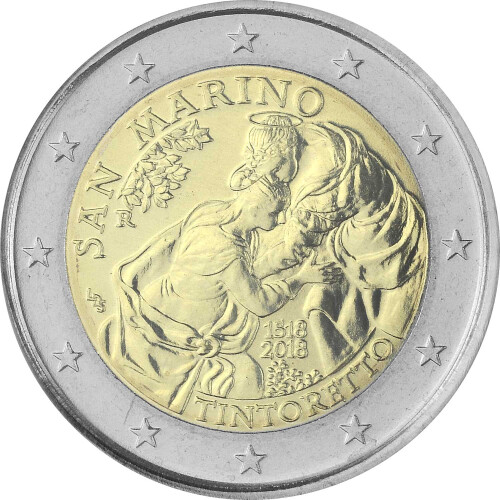 2 Euro Gedenkmünze San Marino 2018 st - Tintoretto - im...