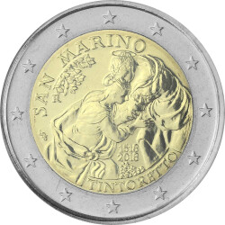 2 Euro Gedenkmünze San Marino 2018 st - Tintoretto - im Blister