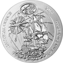 50 Francs Ruanda 2018 - 1 Unze Silber BU - Nautical Ounce: Endeavour