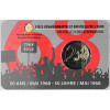2 Euro Gedenkmünze Belgien 2018 st - Studentenrevolte 1968 - flämischer Blister (NL/ENG)