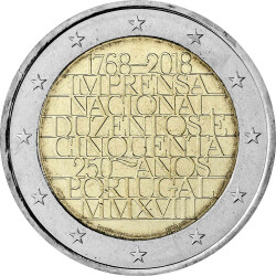 2 Euro Gedenkm&uuml;nze Portugal 2018 bfr. - 250...