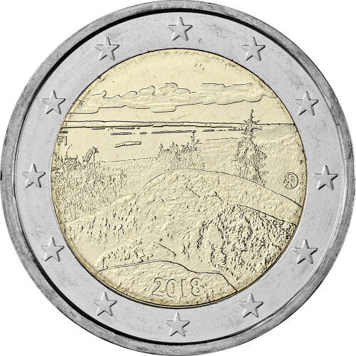 2 Euro Gedenkmünze Finnland 2018 bfr. - Nationalpark Koli