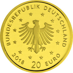 20 Euro Goldmünze "Uhu" - Deutschland 2018 - Serie: "Heimische Vögel" - A Berlin