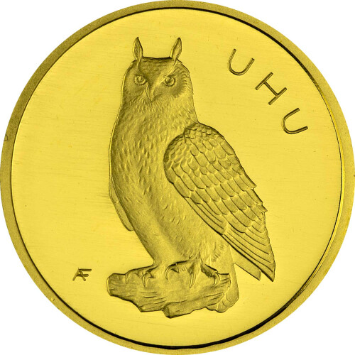 5 x 20 Euro Goldmünze Uhu - Deutschland 2018 - Serie:...