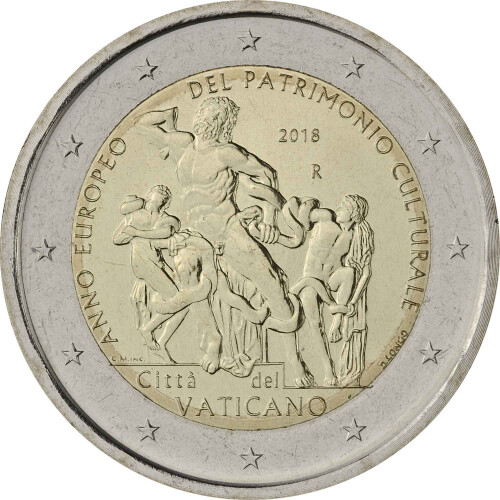 2 Euro Gedenkmünze Vatikan 2018 st - Europäisches Jahr...