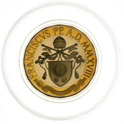 5 Euro Gedenkmünze Vatikan 2018 PP - Santa Maria - im Etui