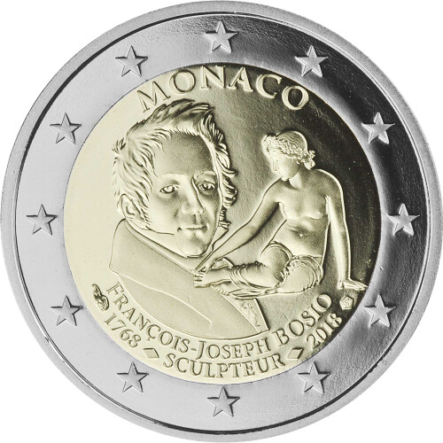 2 Euro Gedenkmünze Monaco 2018 PP - François Joseph Bosio