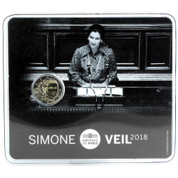 2 Euro Gedenkmünze Frankreich 2018 st - Simone Veil - im Blister