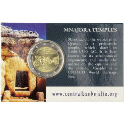 2 Euro Gedenkmünze Malta 2018 st - Tempel von Mnajdra - im Blister