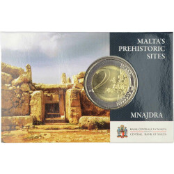 2 Euro Gedenkmünze Malta 2018 st - Tempel von Mnajdra - im Blister