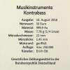 50 Euro Goldmünze Deutschland 2018 - "Kontrabass" - Serie: Musikinstrumente