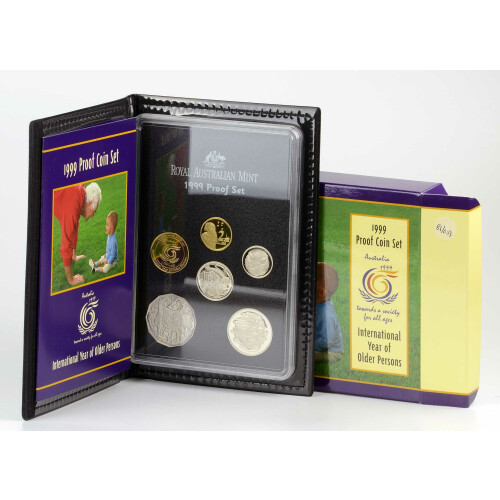 KMS Kursmünzensatz Australien 1999 Polierte Platte PP proof