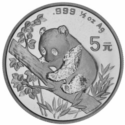 5 Yuan China 1995 Silber 1/2 Unze st - Panda