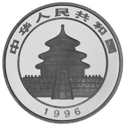 5 Yuan China 1996 Silber 1/2 Unze st - Panda