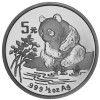 5 Yuan China 1996 Silber 1/2 Unze st - Panda