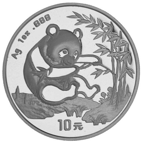 10 Yuan China 1994 1 Unze Silber st - Panda
